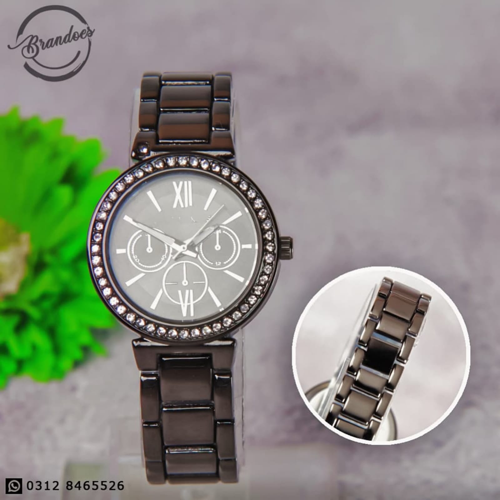 Black chain 2024 ladies watch